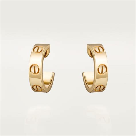 replica cartier hoop earrings|cartier love solitaire earrings.